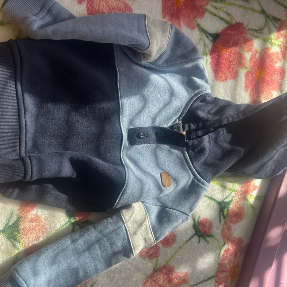 Lee Kids' Navy and Light Blue Hoodie